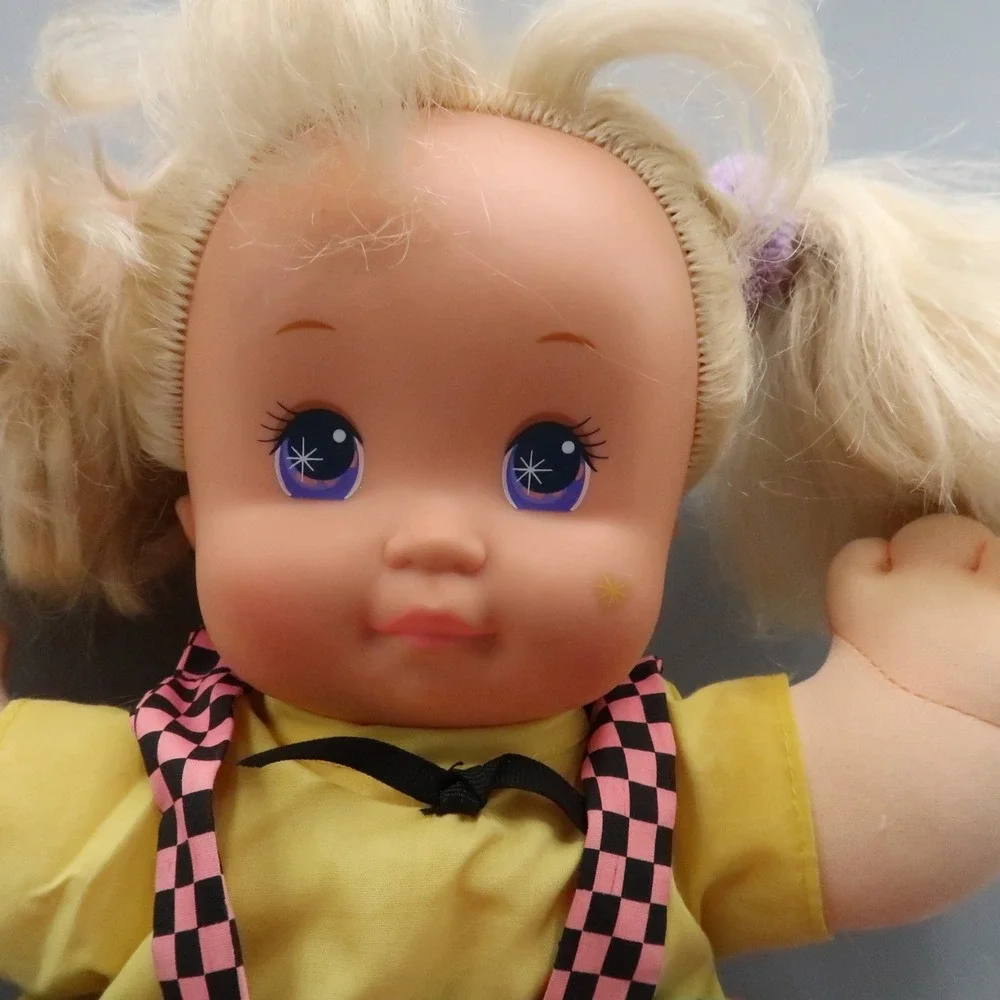 Vintage 1989 Mattel Magic‎ Nursery Blonde Hair Baby Doll Potty Training